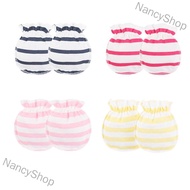 NancyShop 3 Pairs 0-3 Months Newborn Infant Soft Cotton Gloves Anti-scratch Handguard Glove