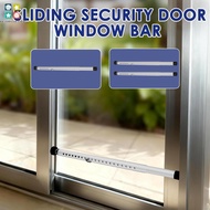 1/2Pcs Sliding Door Security Bar 17-53.5 Inches Adjustable Sliding Window Lock Bar for Home Hotel Ap
