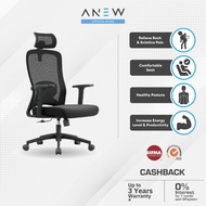 ANEW Stride Ergonomic Chair with Seat Backrest and Adjustable Lumbar | Kerusi Office Selesa