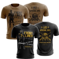3D PRINT MEN'S TSHIRT BAJU JERSEY FRONTLINER ARMY FIGHT COVID-19 MALAYSIA HERO(READY STOCK)