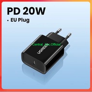 UGREEN 20W PD TYPE C ADAPTOR / 20 Watt TYPE C OUTPUT CHARGER ADAPTOR / TYPE C CHARGER HEAD / TRAVEL 