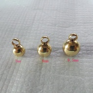 Brass Solid Button Dongzu/Miaozu Clothes Copper Button/Floral 7mm 8mm 9.5mm/Handmade Copper Button