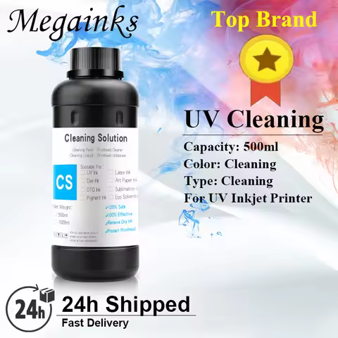 500ml UV Cleaning Liquid UV Ink Printhead Tube Cleaner Solution Fluid for Epson Roland Mimaki Mutoh