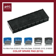 COLOP (E/12) Spare Ink Pad for Mini-Folio S120/13, Mini Info-Dater, S120/WD, S110, S160DD Self-Inkin