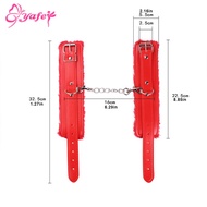 ▽Adult Games SM bondage Sexy PU Lather handcuffs Restraints Bondage cuffs Cosplay tool BDSM Sex toy for Couple 4 color f
