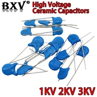 20PCS 1KV 2KV 3KV High Voltage Ceramic Capacitor 5PF 30PF 47PF 56PF 100PF 220PF 1NF 2.2NF 3.3NF 4.7N
