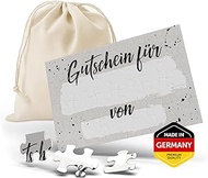 Puzzle Design Your Own Voucher Birthday [24 Pieces with Bag] Voucher Cards to Fill Yourself | Vouche