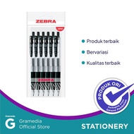 Pulpen Zebra Sarasa Clip 05 Black Set 6 Pcs