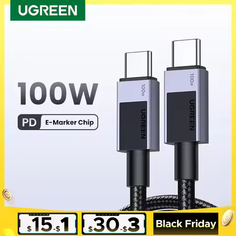 UGREEN USB C to Type C Cable PD 100W Fast Charging For Macbook iPhone 15 Samsung Galaxy S2 Xiaomi PD