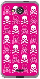 SECOND SKIN SKYDGU-TPCL-701-J024 Skull Pink x White (Soft TPU Clear) / for DIGNO U 404KC/SoftBank SK