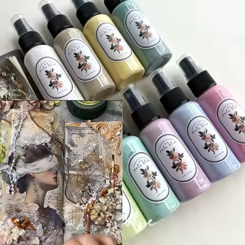 50ml Macaron Color Self-adjusting Pigment Spray DIY Art Grunge Magazine Hand Account Homemade Materi