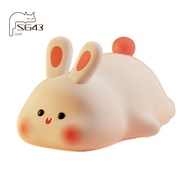 Night Light,Cute Silicone Lamp, Dimmable Light Up Bunny, Night Lamp,Rechargeable Bunny Nightlight, B