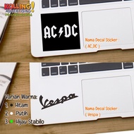 AC_DC Laptop Decal Sticker Vespa/ Sticker Cutting/ Oracal/