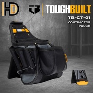 TOUGHBUILT CLIPTECH Contractor Pouch / TOUGHBUILT Heavy Duty Electrician Contractor Pouch Bag / TB-C