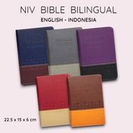 Bible NIV Bilingual Medium Bilingual Indonesian English Bible Cover Two Tone New Translation 2 TB2 0
