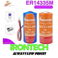 SunMoon ER14335M 3.6v lithium battery personnel positioning card temperature recorder disposable lit