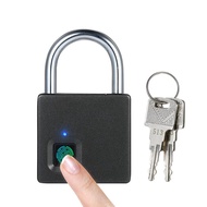 สมาร์ทล็อกลายนิ้วมือ USB 10 ชุดลายนิ้วมือ IP65 กันน้ำ Anti - รักษาความปลอดภัยประตูกุญแจแบบคล้องกระเป๋าเดินทางโรงรถล็อค 2 คีย์