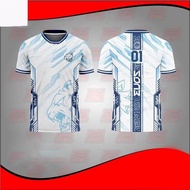 เสื้อกีฬา Evos Esport. 2024 "Evos" Esports "MPL" Gameing คอกลมด้านบนเต็มรูปแบบล่าสุดเสื้อยืดผู้ชายที