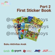 [MOMO] Part 2 First Sticker Activity Book | Usborne Children's Sticker Book | Kindergarten Elementary School Children's Activity Book | Picture Sticker Book