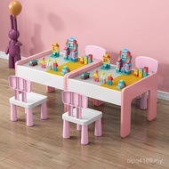 Game Building Block Storage High Table Study Table Children's Fun Compatible Table Multifunctional B