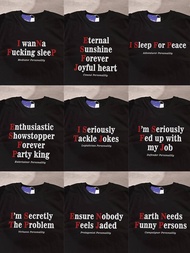 Mbti16 Personality Summer New Ins Style Short Sleeve T-Shirt Loose Casual Pure Cotton Versatile Coup