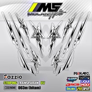 Decal Sticker Striping Variation Transparent Uv Fazzio Star Fazzio Star Yamaha Fazzio 125 Hybrid Faz