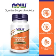 NOW Supplements, Probiotic-10, 25 Billion, with 10 Probiotic Strains, Dairy, Soy and Gluten Free, 30