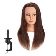 Traininghead 20-22" 100% Human hair Mannequin head Training Head Cosmetology Manikin Head Doll Head 