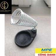 Lead soldering iron base, soldering iron holder, rosin holder