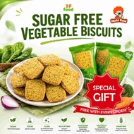 - SUGAR FREE VEGETABLE BISCUITS 3F FOOD – VegetableSnack, NoSugarSnack