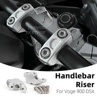 For Voge DS900X Motorcycle Accessories Silver Handlebar Riser Bar Mount Handle Clamp For Voge 900 DS