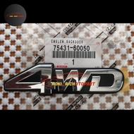Original 4Wd Land Cruiser Vx80 Luggage Emblem 75431-60050
