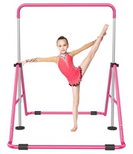 Gymnastic Bars for Kids with Adjustable Height, Folding Gymnastic Training Kip Bar, Junior Expandabl