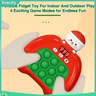 livecity|  4 Exciting Game Modes for Endless Fun Mini Kids Game for Christmas Gift Christmas Push Bubble Game Console Fun Handheld Toy for Kids Stress Relief Gift Southeast Buyers