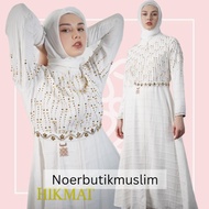 Hikmat Fashion Original A3008 Abaya Hikmat  Noerbutikmuslim Gamis