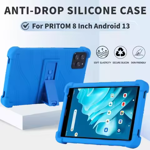 For PRITOM 8-inch Android 13 Tablet Shock Resistant Sleeve Tablet Case Silicone Soft Case