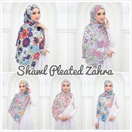 Shawl pleated printed/corak/abstract - Marissa / 2 tone / Zahra