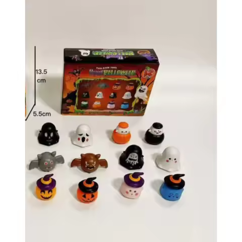 Halloween Pumpkin, Witch, and Ghost Pull-Back Car—Ghost Festival Party Gift