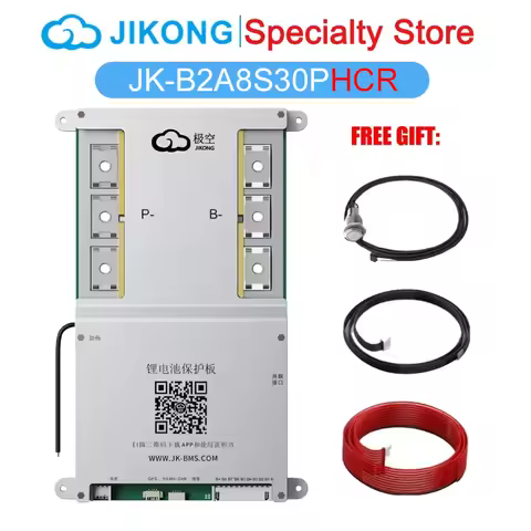 JK BMS JK-B2A8S30PHCR HEAT CANBUS RS485 4S 5S 6S 7S 8S Active Balancer 2A Smart BMS 300A 12V 24V Lif