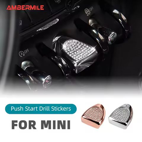 For Mini Cooper F54 F55 F56 F57 F60 Accessories Engine Ignition Start Stop Button Cover Artificial D