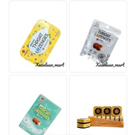 HERBAL CANDY, SUGAR-FREE FUNDAY CAFE, ORIGINAL FLAVOR, COFFEE soothes coughs, itchy throat