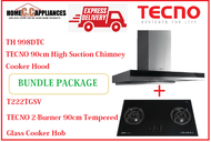 TECNO HOOD AND HOB FOR BUNDLE PACKAGE ( TH 998DTC &amp; T 222TGSV ) / FREE EXPRESS DELIVERY