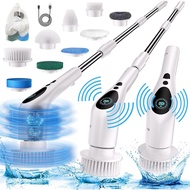 Electric Spin Scrubber, Electric Spin Cordless Tub and Tile Scrubber with Voice Broadcasting 3 Speed
