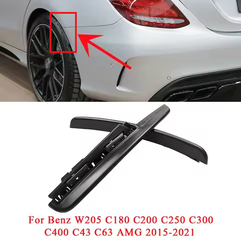 For Mercedes W205 C180 C200 C250 C300 C400 C43 C63 AMG 2015-2021 Rear Bumper Fender Flare Mud Flap S
