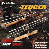 【TRAINFIS】1.4M UL Soft Rod Ultralight Spinning Rod Baitcasting Rod Protable Travel Rod UL Fishing Ro