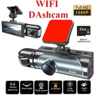 3 Camera Car Dashcam with 4K Front Lens High Resolution Collision Warning System High Resolution Rec