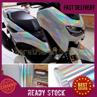 Stiker Hologram Skotlet Motor Laser Crome Stiker Pelangi