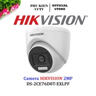 Camera Hikvision 2Mp DS-2CE76D0T-EXIPF hồng ngoại 20m vỏ nhựa chống ngước sáng - Bảo hành 24 tháng
