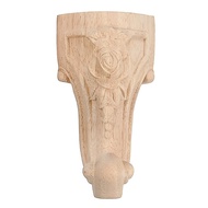 New 10.5*5.5cm 1pc Solid Wood Carved Feet European Style Table Legs Simple Home Decoration
