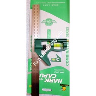 Kapusi multi-purpose right angle ruler, Capcut, nivo adjustable square ruler 30cm